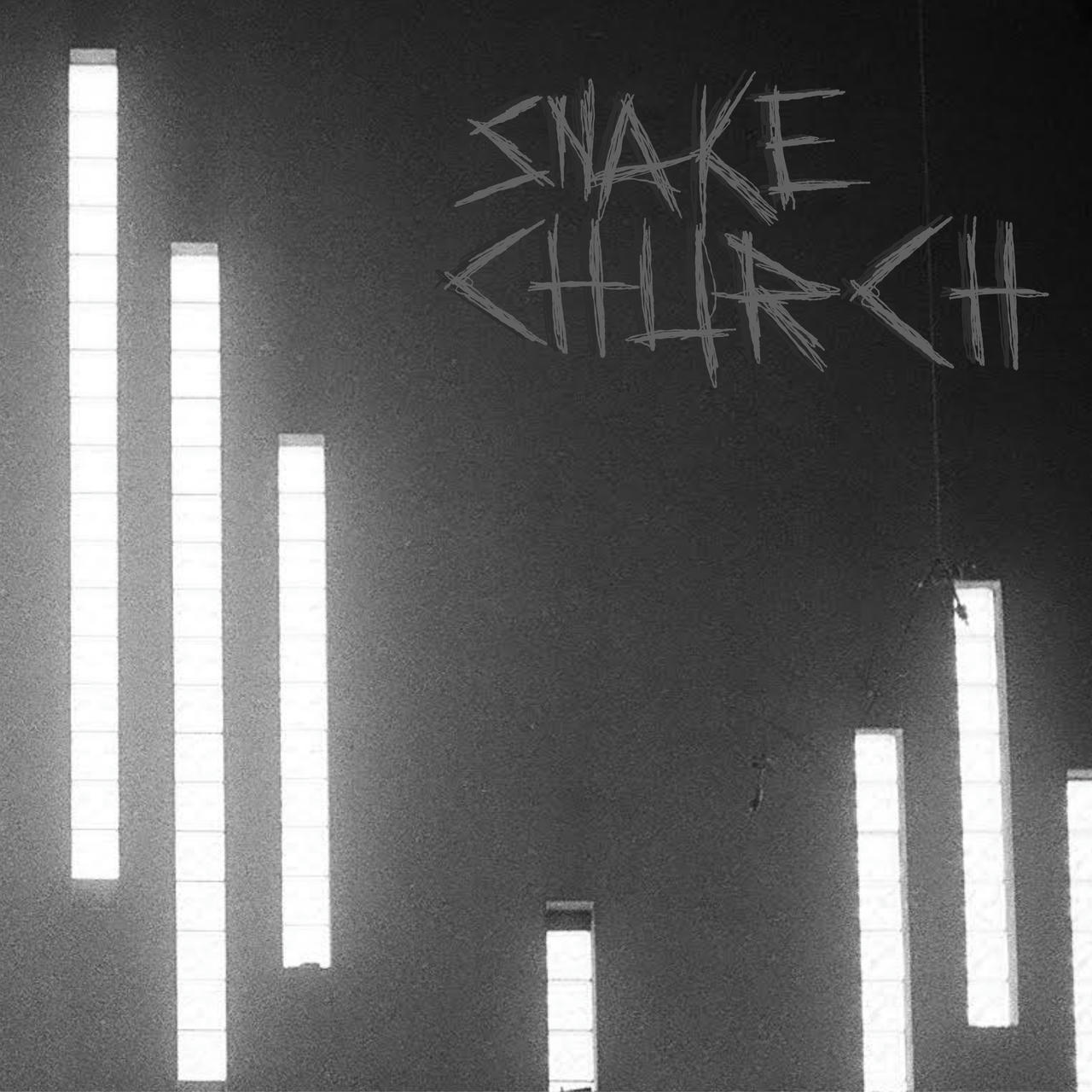 a grainy picture inside an abandoned church